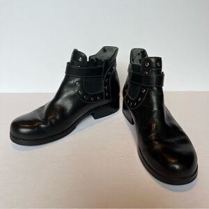 Women's Harley -Davidson Black Ankle Boots with Studs Size 7